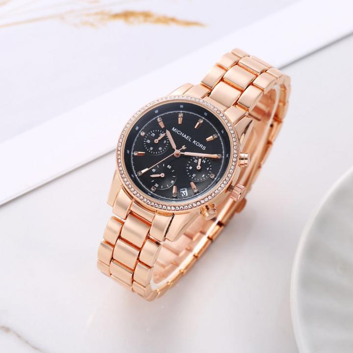 Mic.hae_l Kors Bryant Chronograph Copper-Black