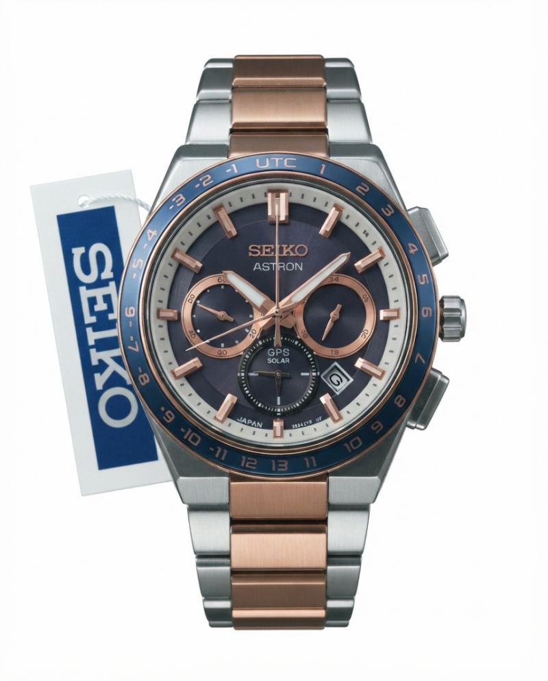 Sei.ko Astron Two Tone Copper Blue Dial