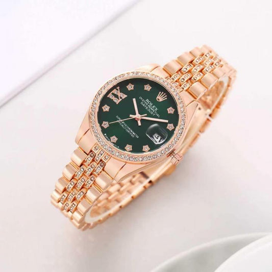 Rolee_x Oyester Perpetual Date Just Copper-Green