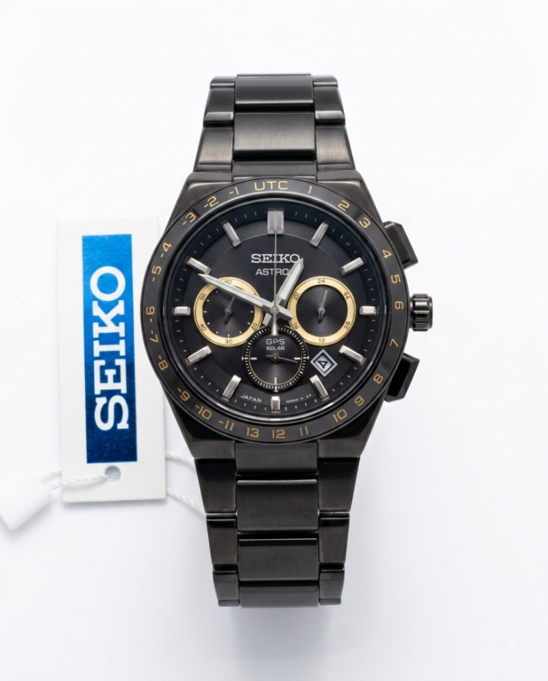 Sei.ko Astron Full Black Gold Chorno
