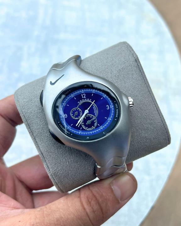 Nik_e Triax Armored Chronograph Silver-Blue