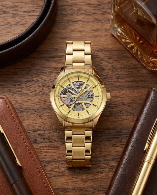 Tom.my Hilfige_r Automatic Gold