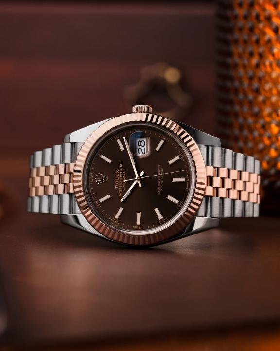 Role_x Oyster Perpetual Date Just 2Ton-Copper-Brown