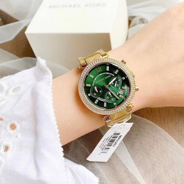 Mic.hael Kor_s Parker Gold-Green