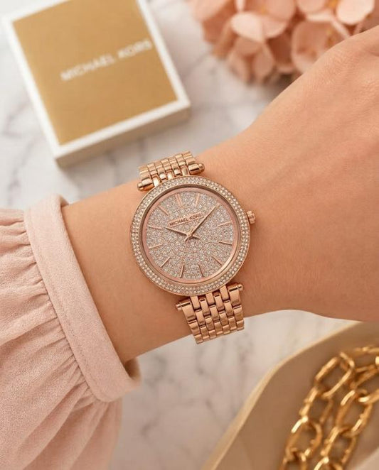 Mic.hael_l Kors Darci Crystal Copper