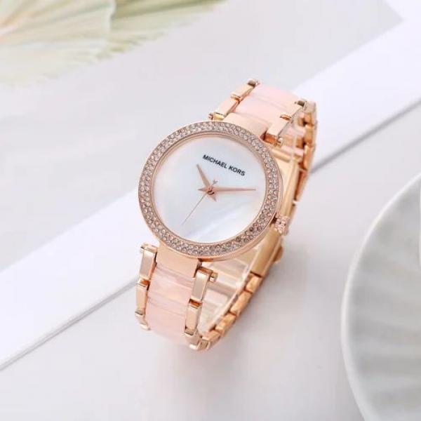 Mic.hael Korr_s Parker Pave Pink-White