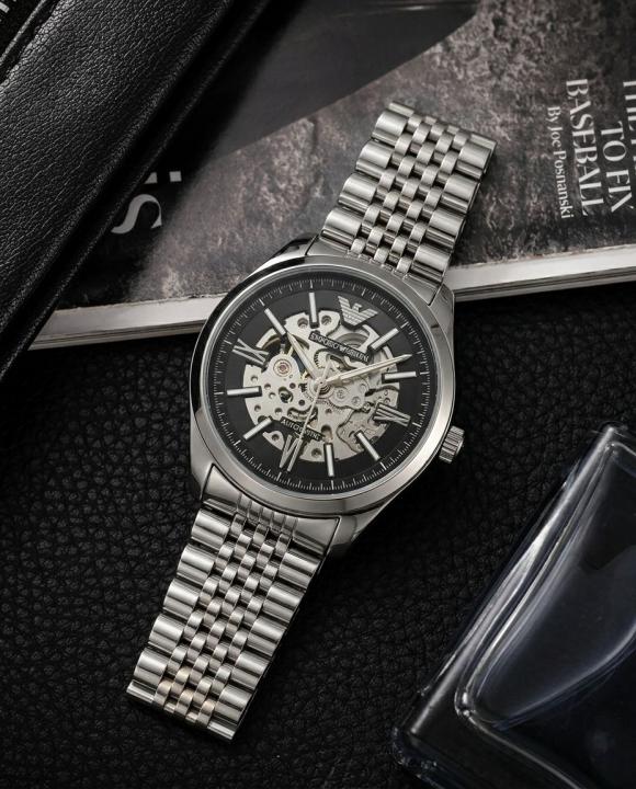 Em.porio Arman_i Antonio Automatic Silver-Black