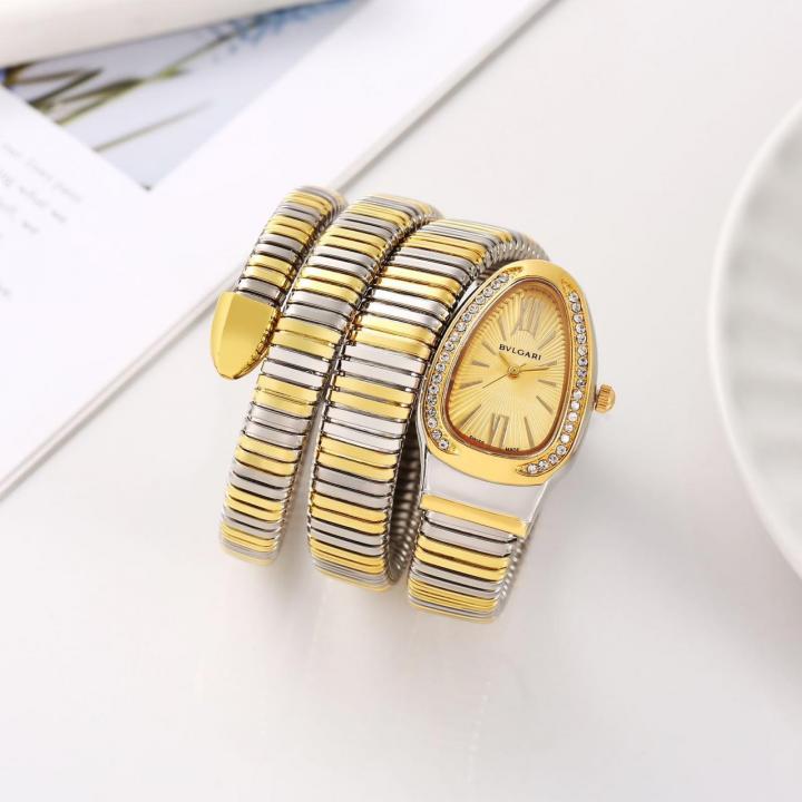 Bvl.gari Serpenti Snake 2Ton-Gold-Gold
