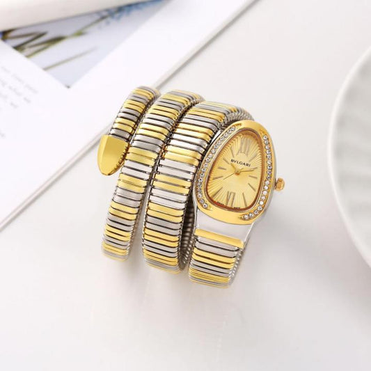 Bvl.gari Serpenti Snake 2Ton-Gold-Gold