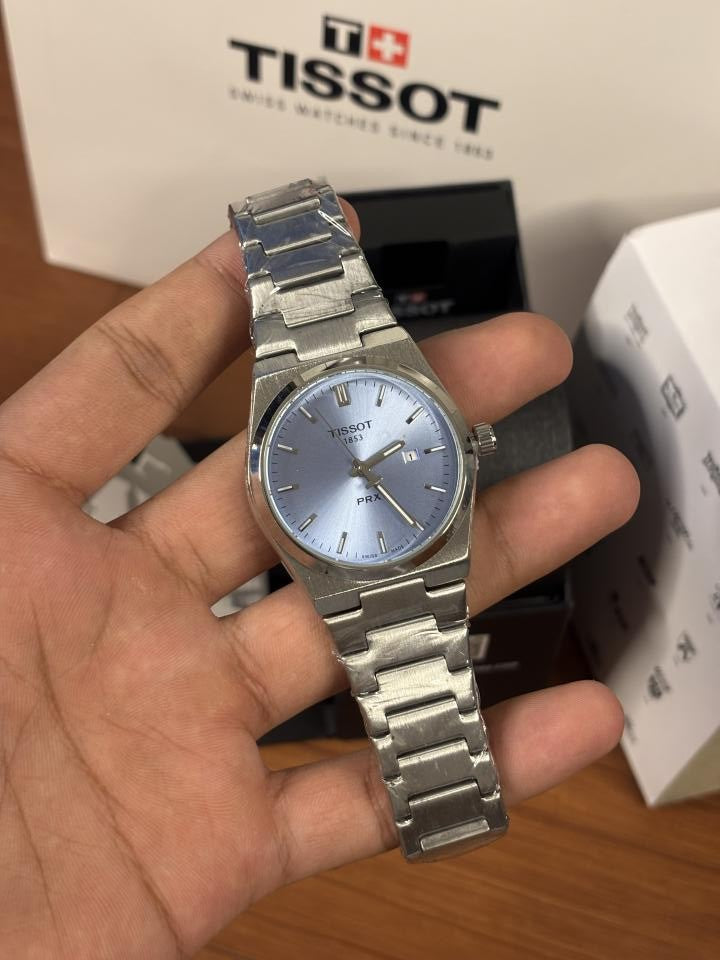 Tissoo_t 1853 Silver Sky Blue Dial