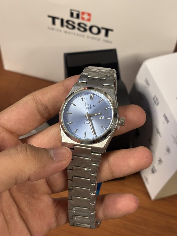 Tissoo_t 1853 Silver Sky Blue Dial