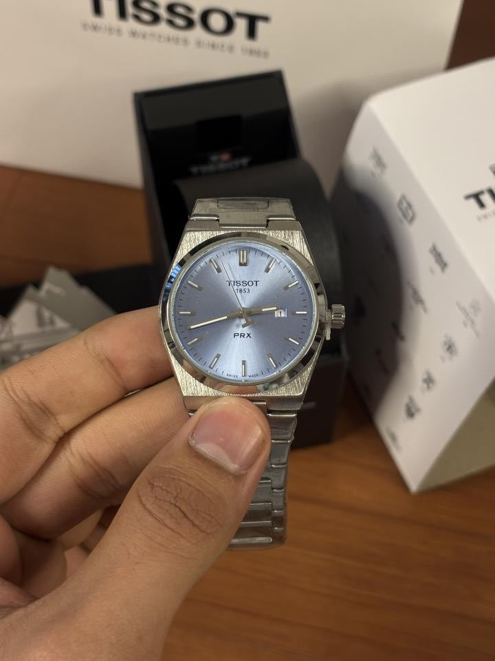 Tissoo_t 1853 Silver Sky Blue Dial