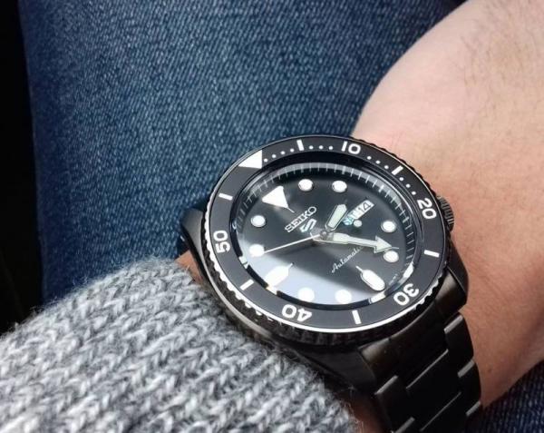 Sei.ko 5 Sports Automatic Full Black