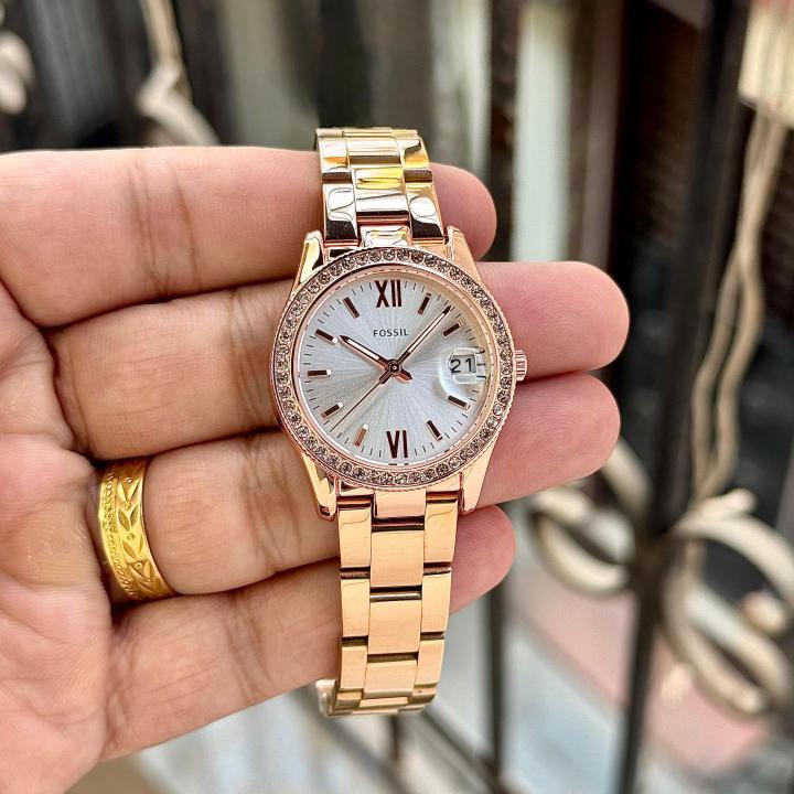 Fossi_l Scarlette Copper White