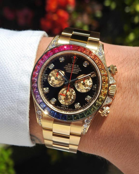 Role_x Oyster Perpetual Rainbow Gold