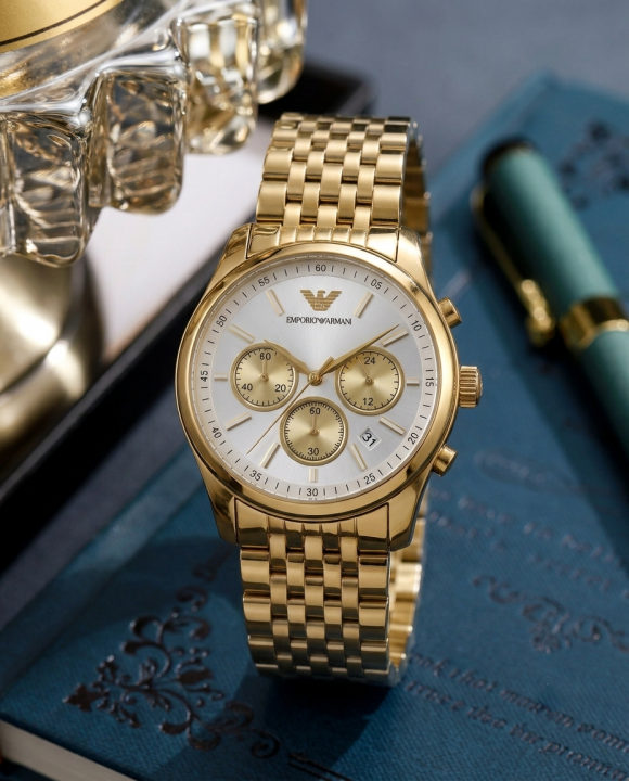 Em.porio Armann_i AR11581 Chronograph Gold-White