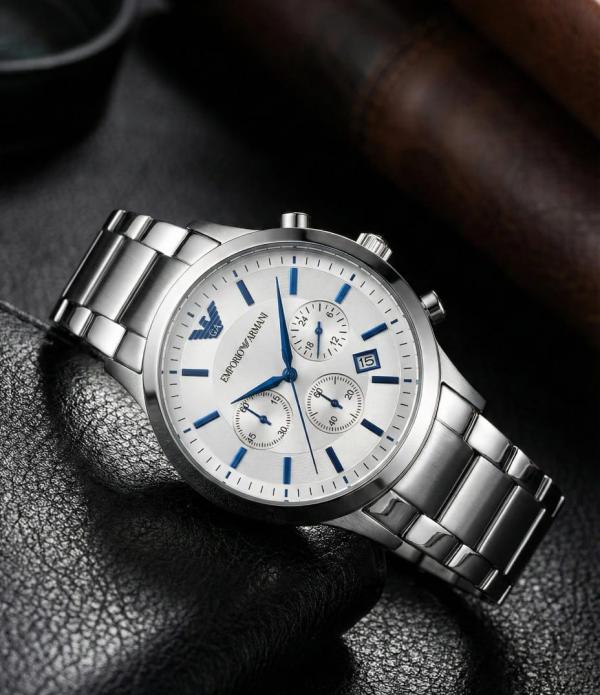 Em.porio Arman_i Classic Silver-White-Blue