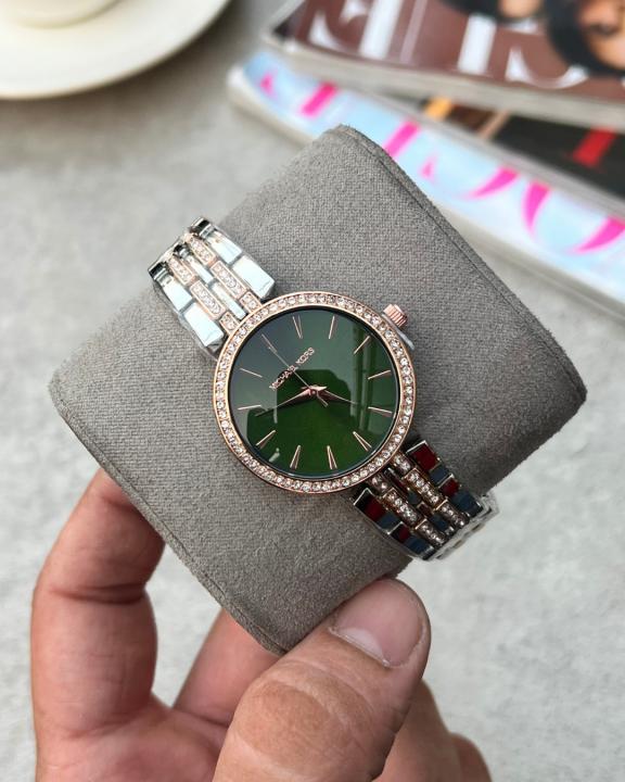 Michaee_l Kors Darci Tuton Rose Gold Green