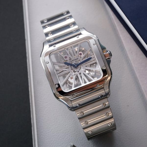 Cartie_r Santos Skeleton Battery silver white
