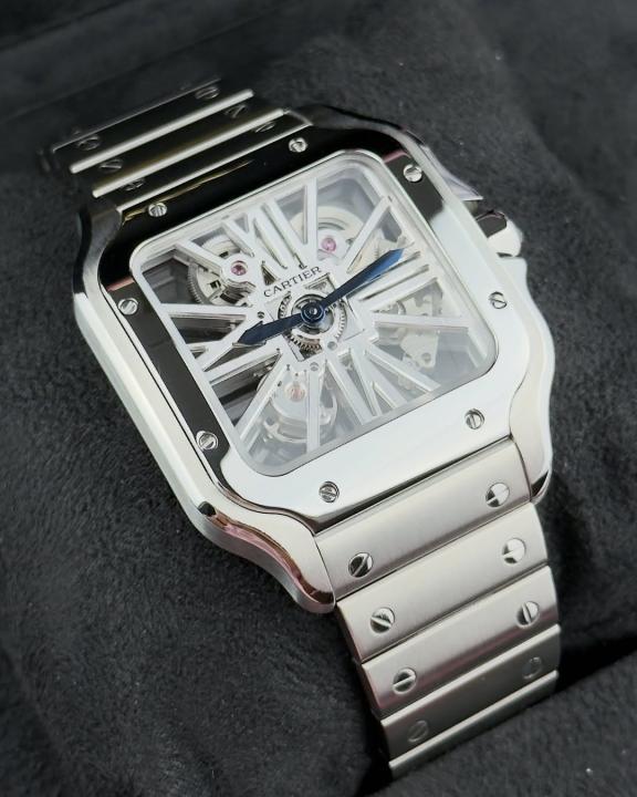 Cartie_r Santos Skeleton Battery silver white