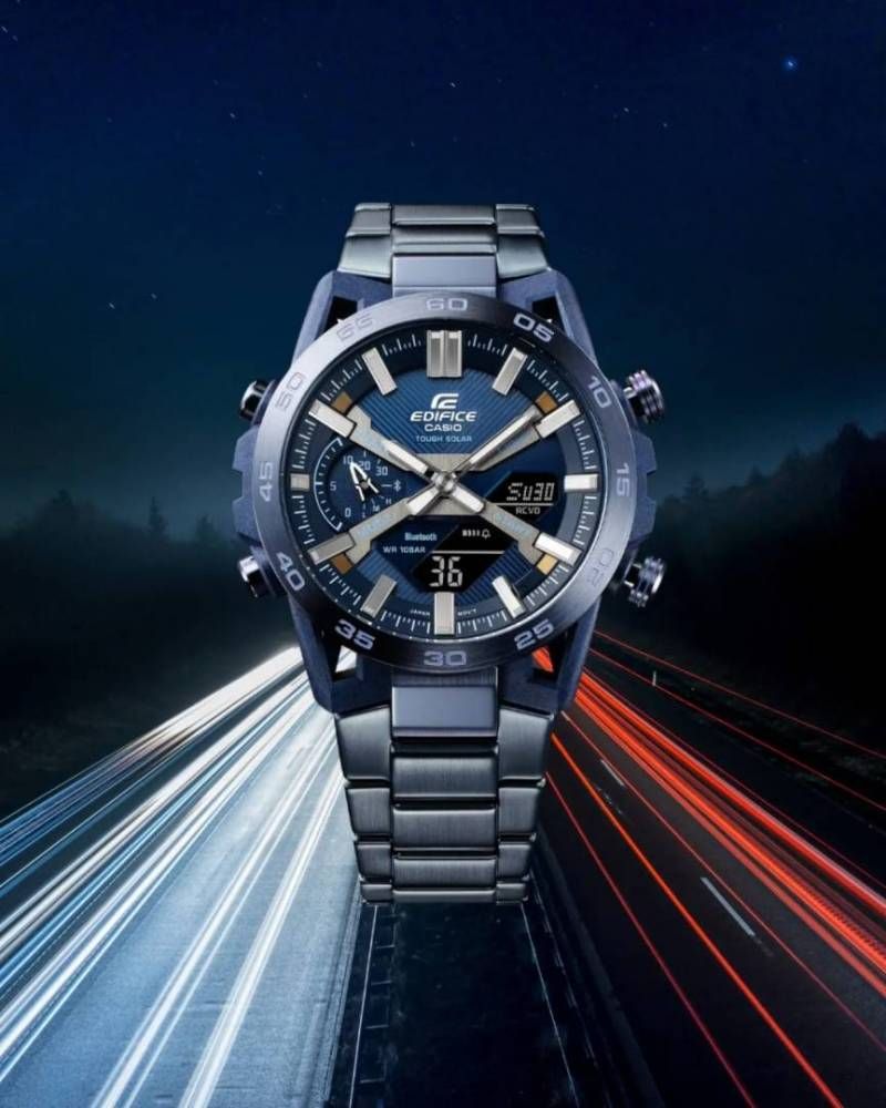 Ca.sio Edifice Windflow ECB-2200CB-2A blue.
