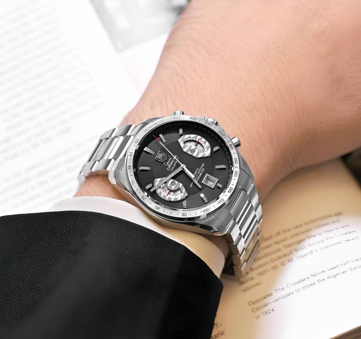 Tag Heuee_r carrera caliber 17  silver Black