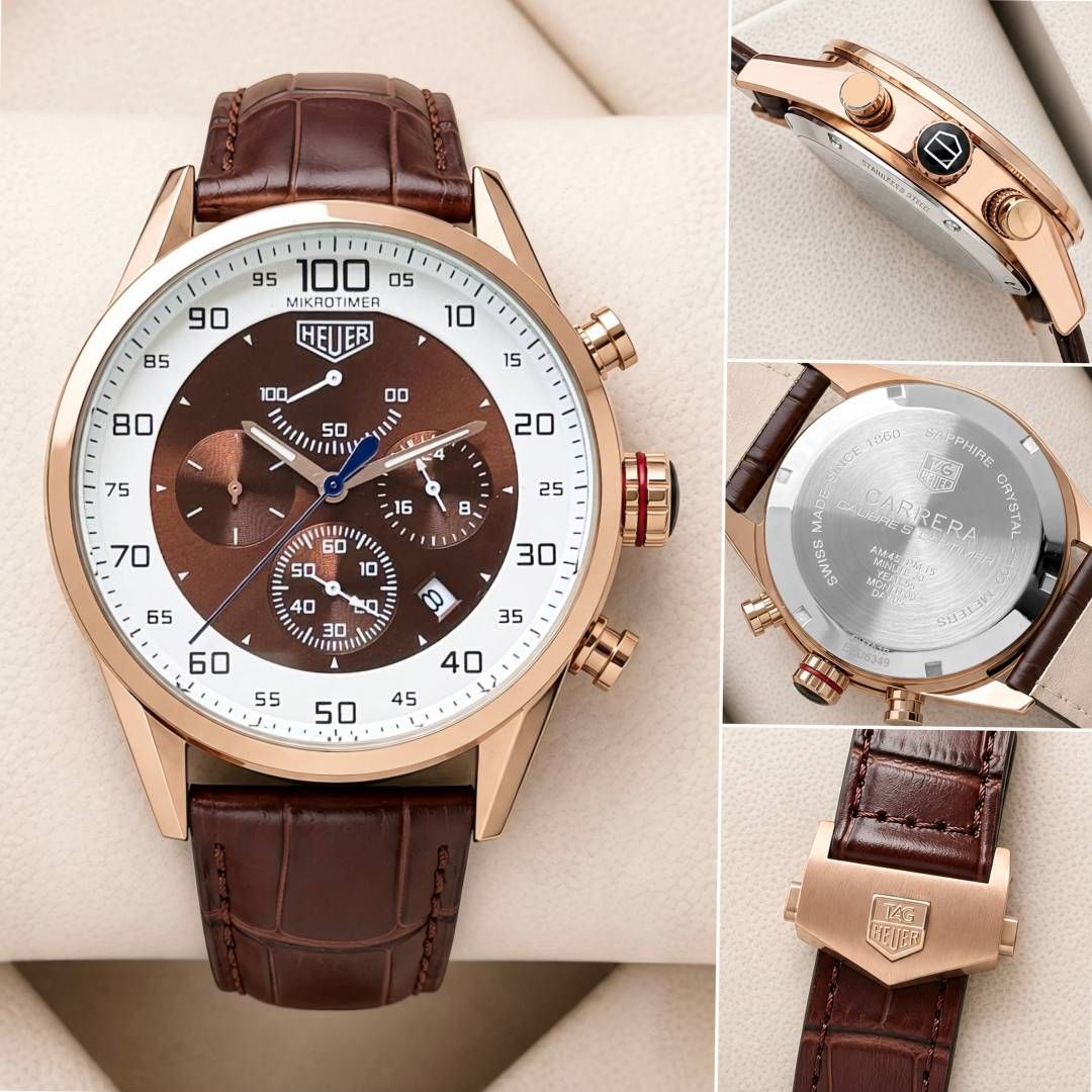 TAG Heueer Carrera Mikrograph 1100th of a Second brown