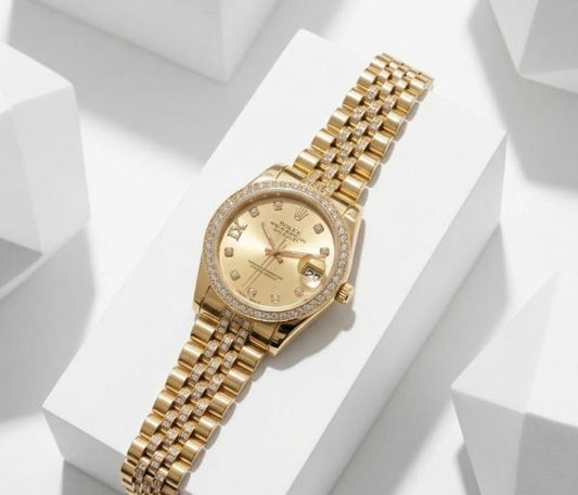 Role_x Oyester Perpetual Date Just Gold-Gold