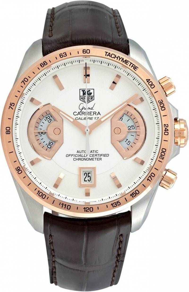 Tag heuee_r carrera calibre 17 brown white