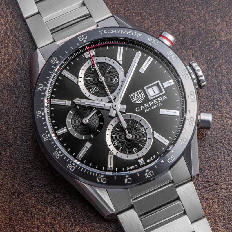 Tag Heuee_r carrera caliber 17 japan silver Black