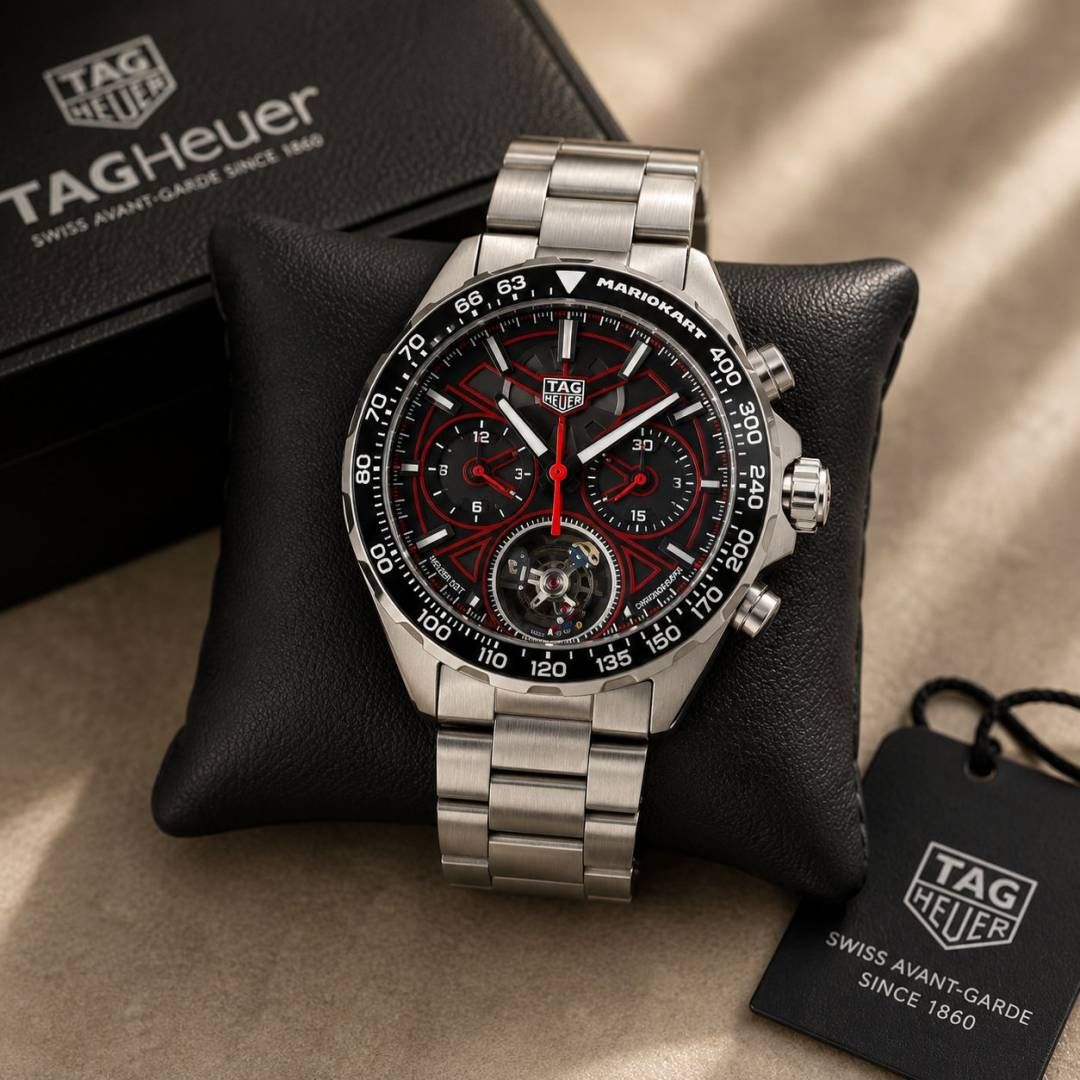 TAG Heueer Formula 1 x Mario Kart Chronograph Tourbillon