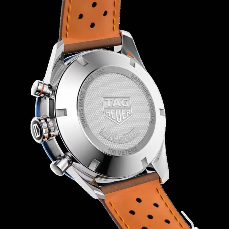 Tag Heuee_r Carrera Caliber 17 brown and blue