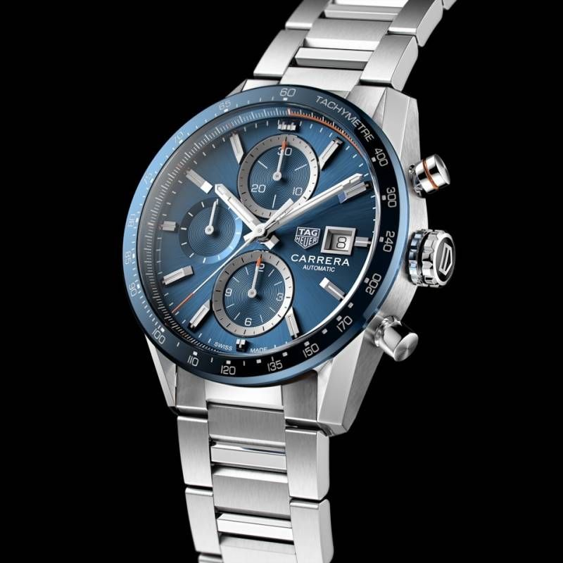 Tag Heuee_r carrera caliber 17 japan silver blue