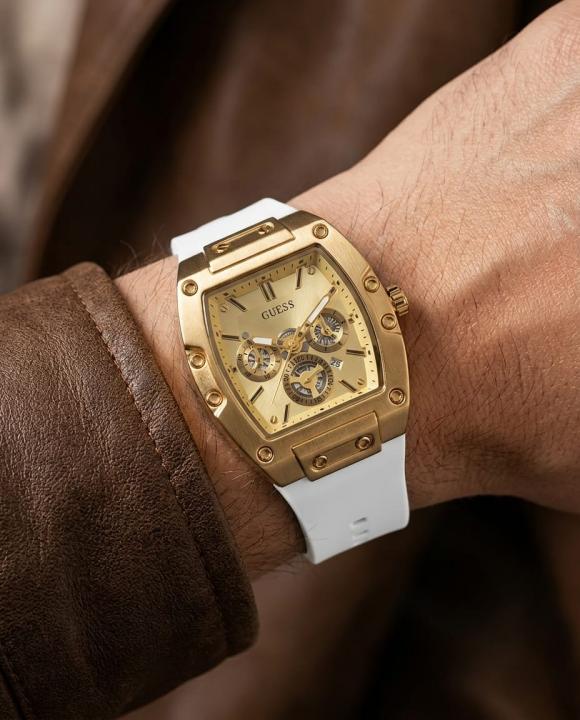Gue.ss Rectangle Chronograph Black-Full Gold