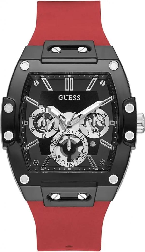 Gue.ss Rectangle Chronograph Red-Black