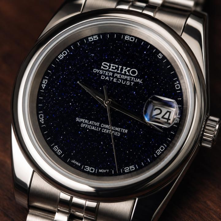 Sei.ko Oyster Perpetual Date Just Galaxy Black