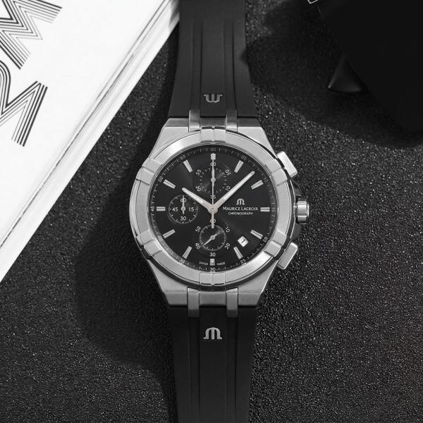 Mau.rice Lacroix Chronograph Silver