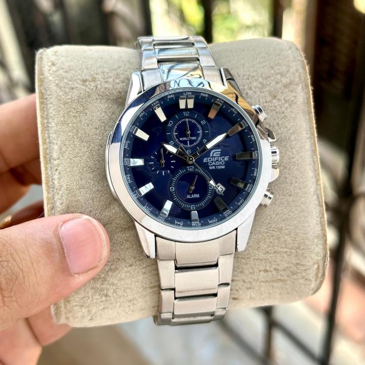 Ca.sio Edifice Ex295 World Map Blue