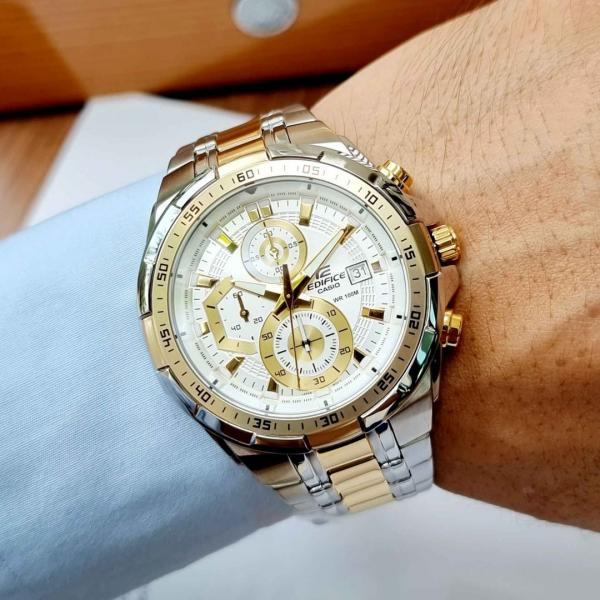 Ca.sio Edifice Efr539 2Ton-Gold-White