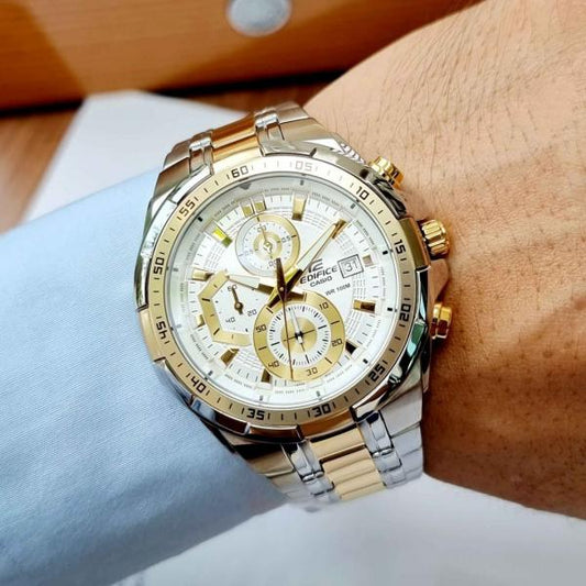 Ca.sio Edifice Efr539 2Ton-Gold-White
