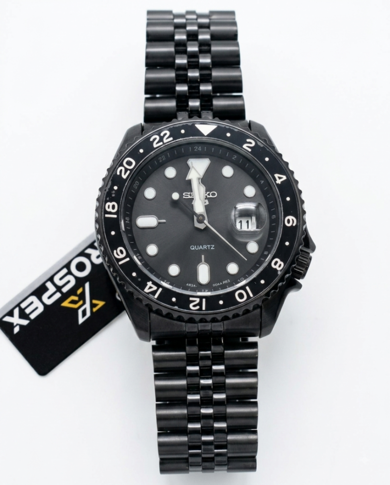 Sei.ko Gmt Master Full black