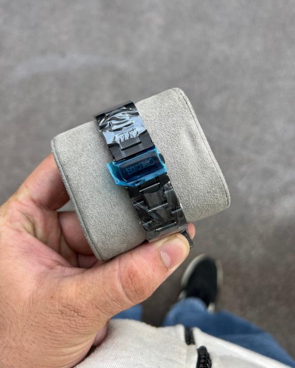 Se.iko Chronograph 10 Bar SSB377P1 Black Blue