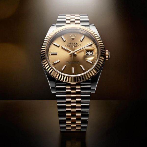 Role_x Oyster Perpetual Date Just 2Ton-Gold-Yellow