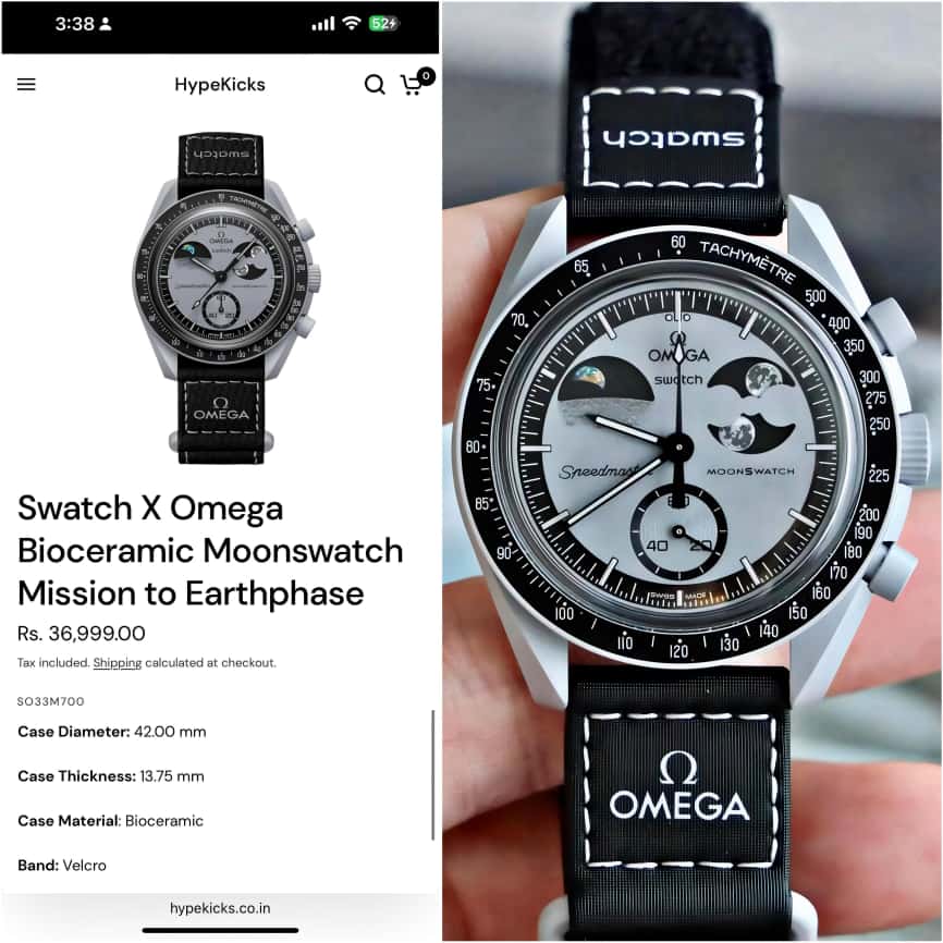 Om.ega Swatch Speedmaster Moonswatch - Mission to the EarthPhase