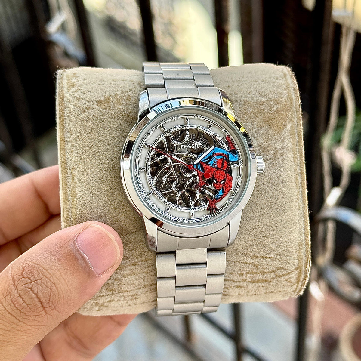Fos.sil Mens Marvel x Limited Edition Automatic Steel Watch
