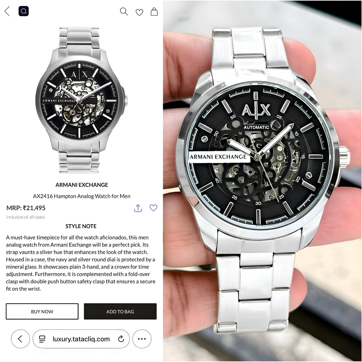 Ar.mani Exchange Ax2418
