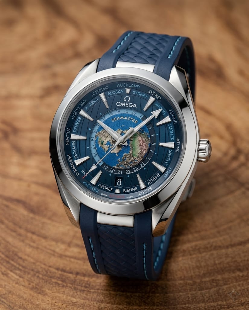 Om.ega Seamaster Aqua Terra World Map 150M Automatic