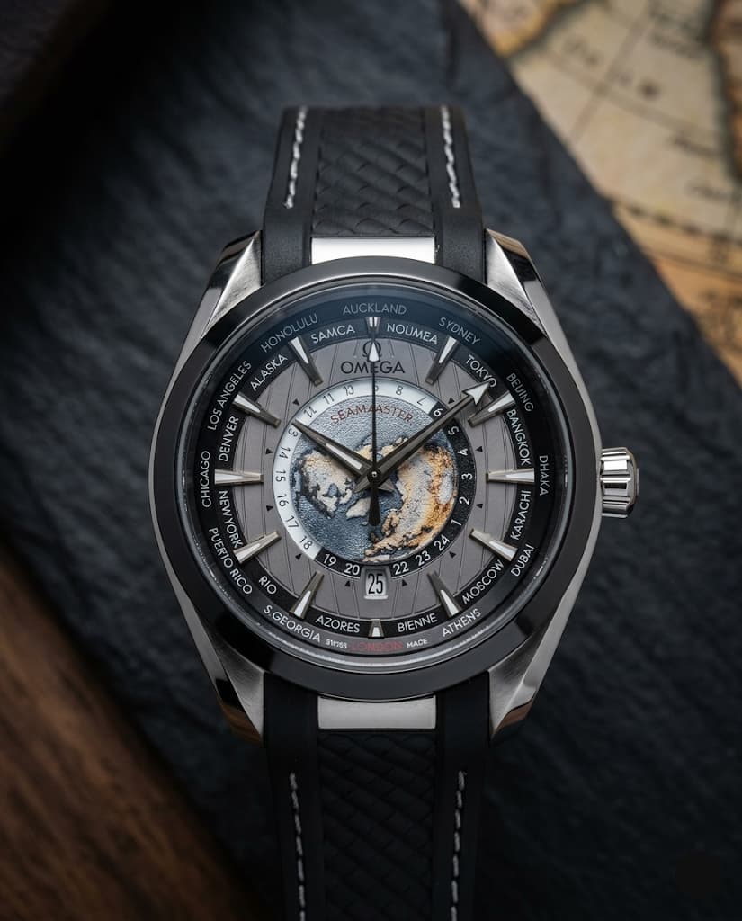 Om.ega Seamaster Aqua Terra 150M World Map