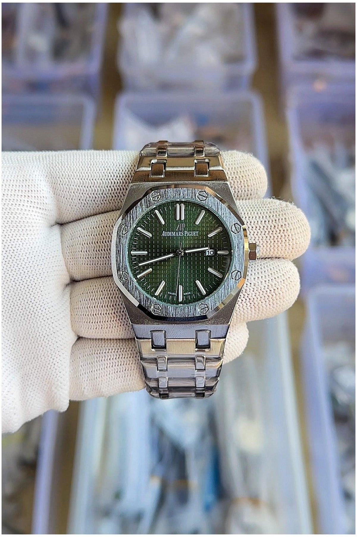 Aude.mars Piguet Royal Oak Quartz Silver-Black