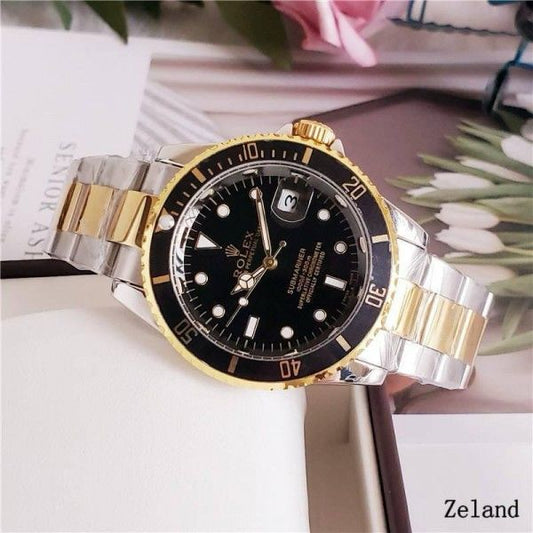 RO.LEX SUBMARINER TWO TONE WITH BLACK DIAL